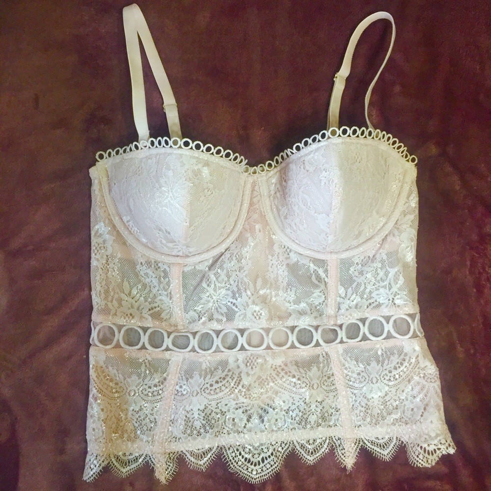 • VS • blush purple lingerie bustiers